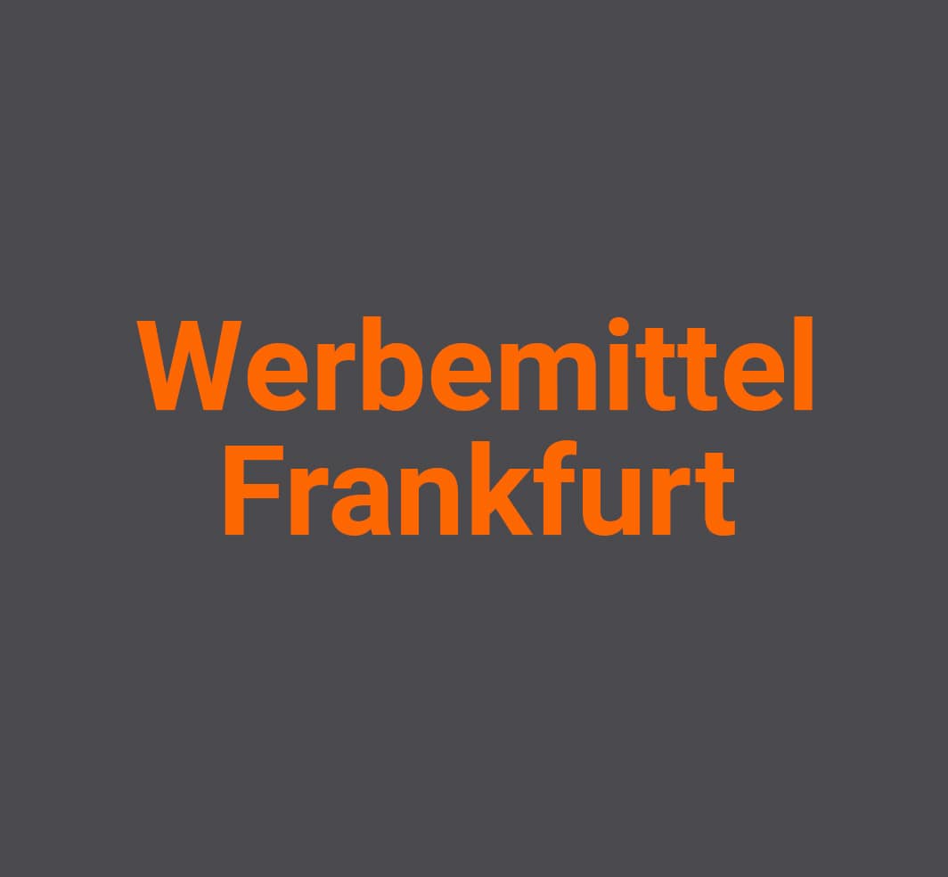 Werbemittel für Frankfurt giveaways